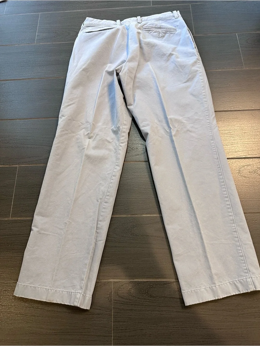 Men's Classic Fit Boot Cut Light Blue Classic Chino Pants